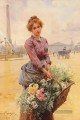 Louis Marie Schryver Die Blumen Mädchen 2 Parisienne